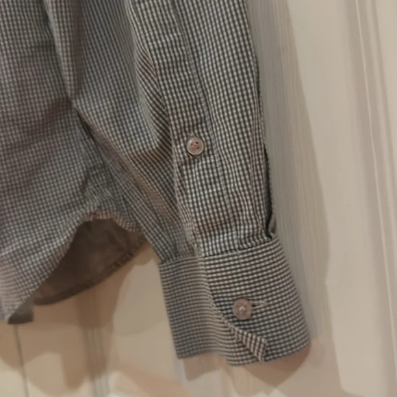 Thomas PINK Shirt Dress Button Down Super Slim checkered Long Sleeve shirt - Picture 10 of 12